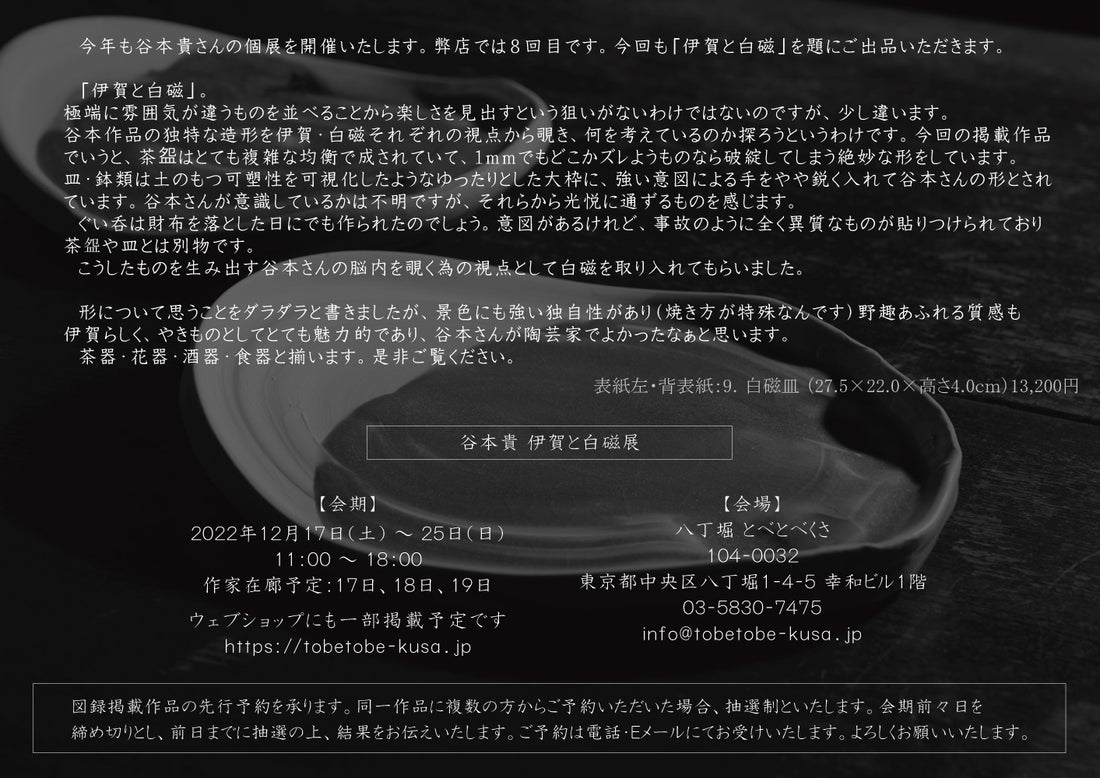 Takashi Tanimoto solo exhibition
