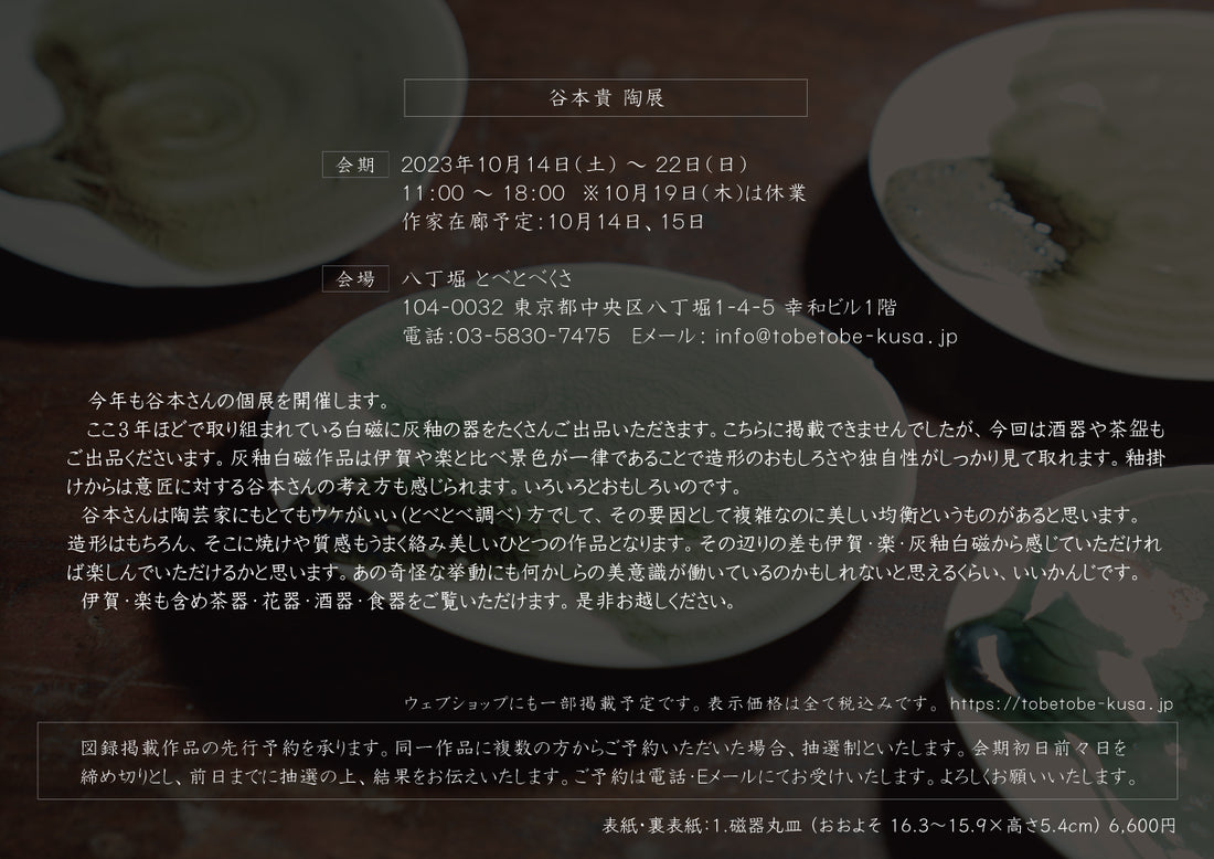 Takashi Tanimoto solo exhibition