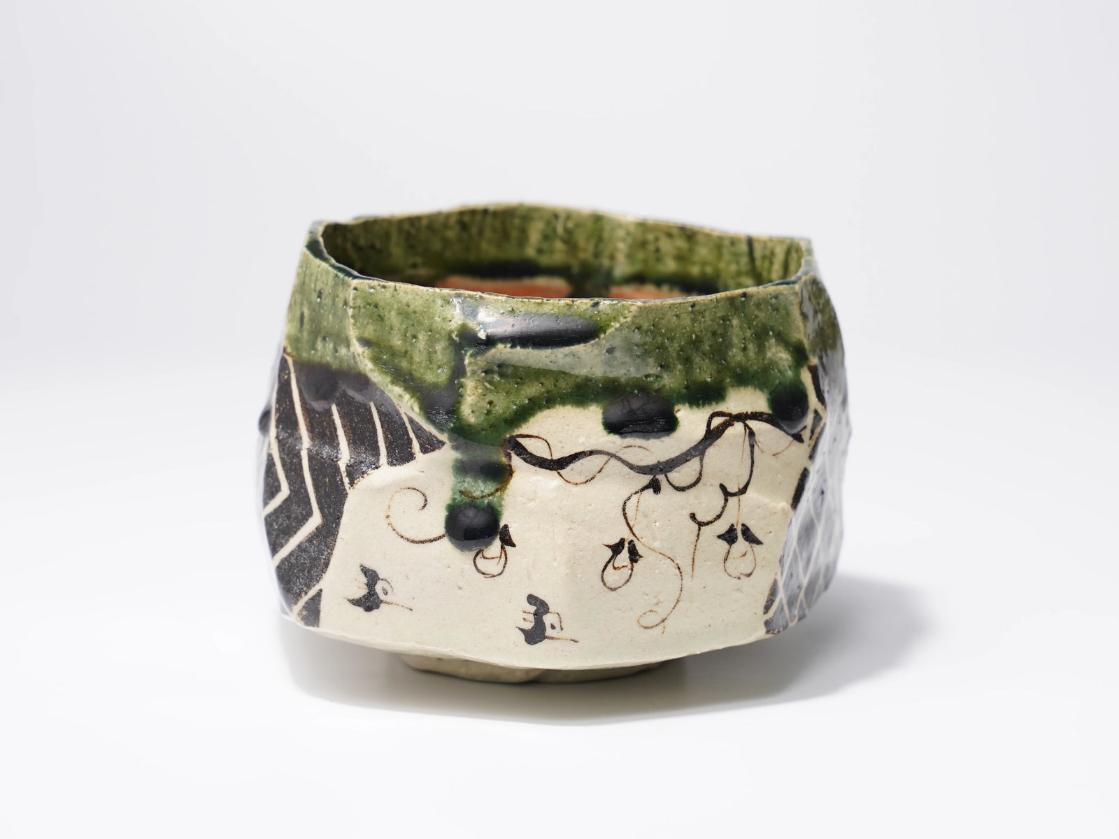織部茶盌