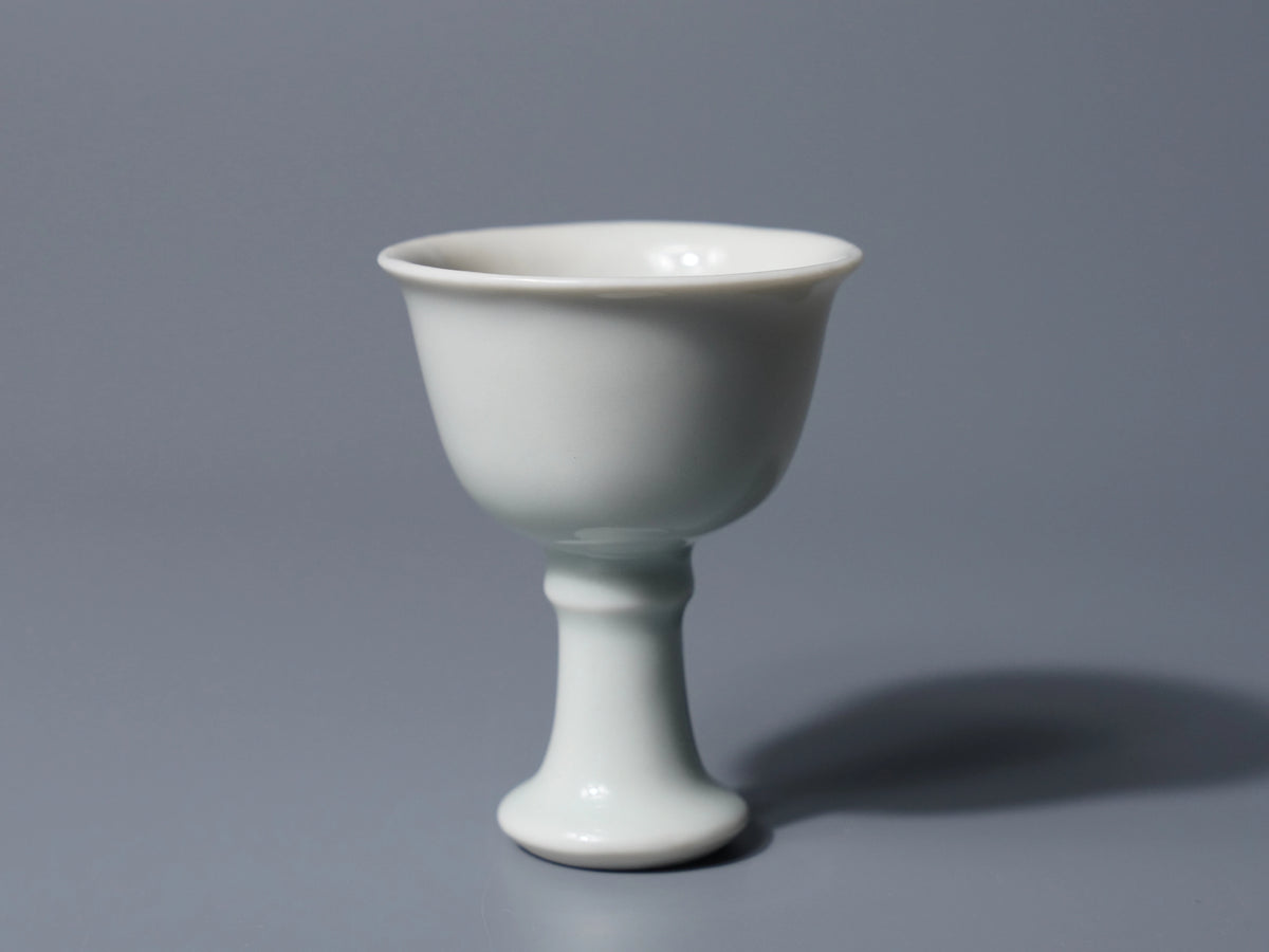 White Porcelain Stemmed cup