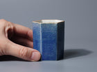 Lapis Glaze Hexagonal Sakazuki