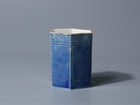 Lapis Glaze Hexagonal Sakazuki