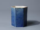 Lapis Glaze Hexagonal Sakazuki