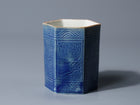 Lapis Glaze Hexagonal Sakazuki