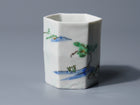 Wucai Landscape Design Hexagonal Sakazuki