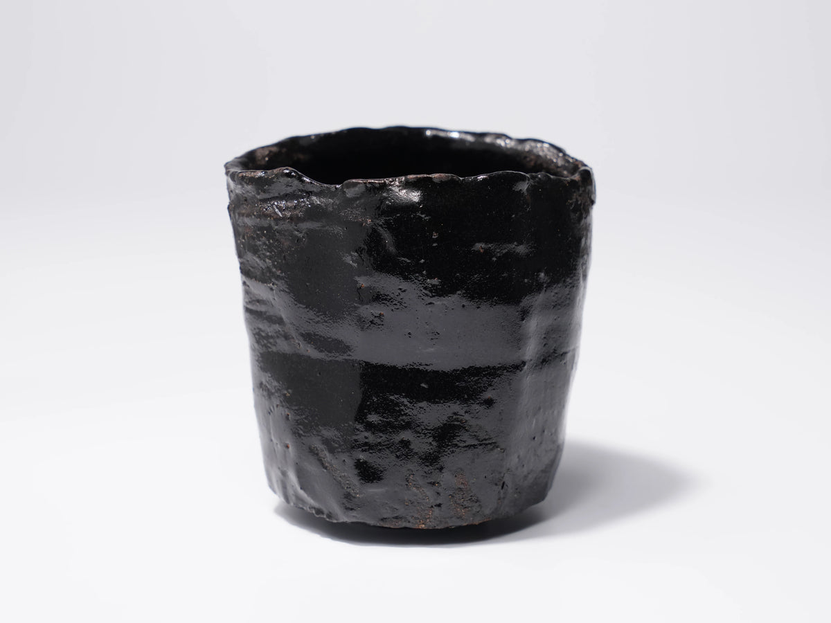 光悦黒湯呑