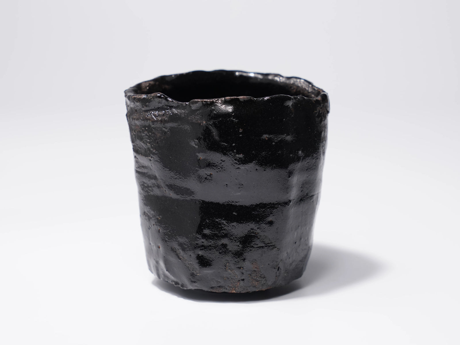 光悦黒湯呑