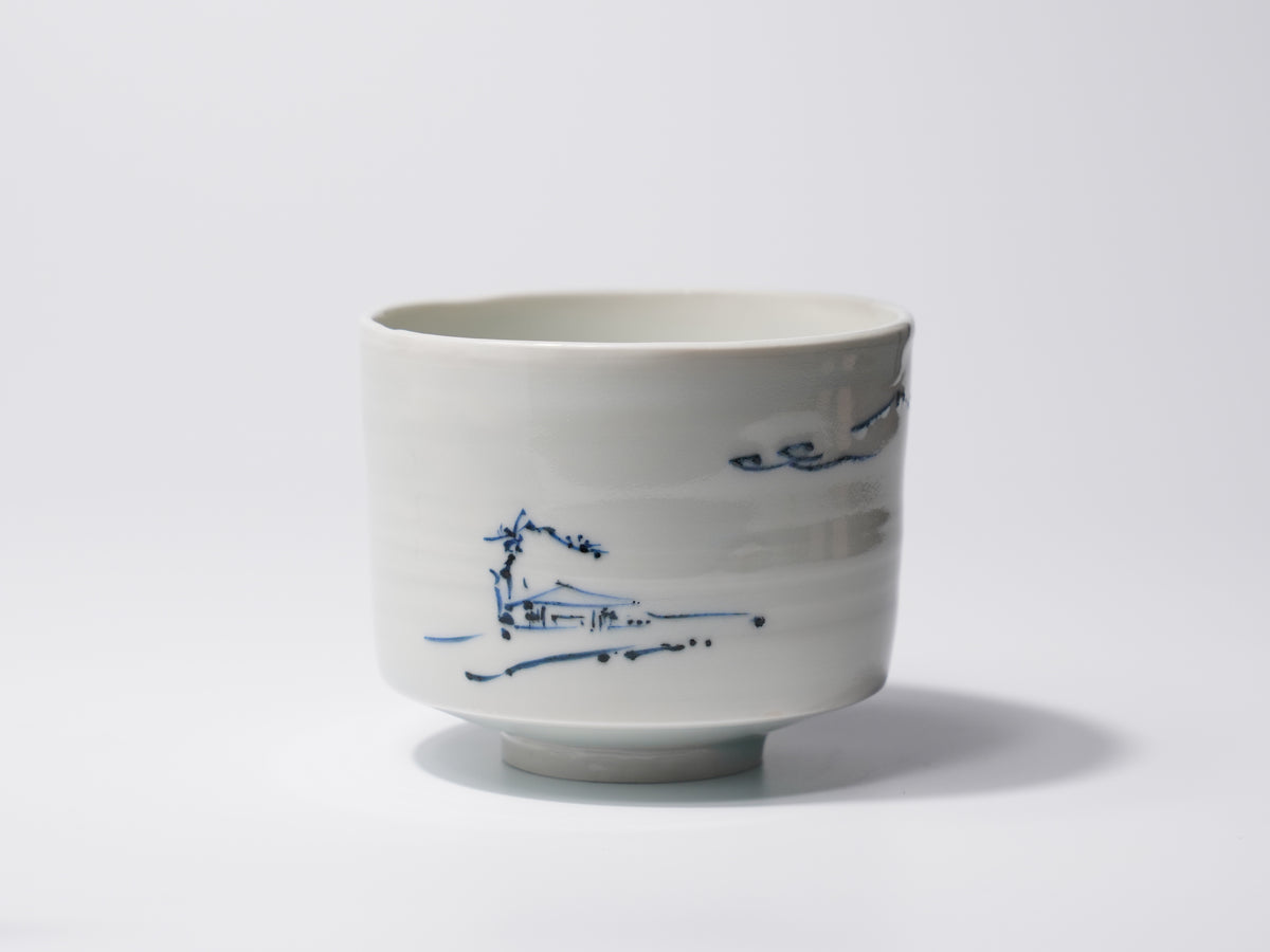 茶碗 山水